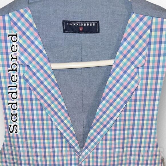 Saddlebred Easter Pastel Colored Vest Size Small - Picture 4 of 11